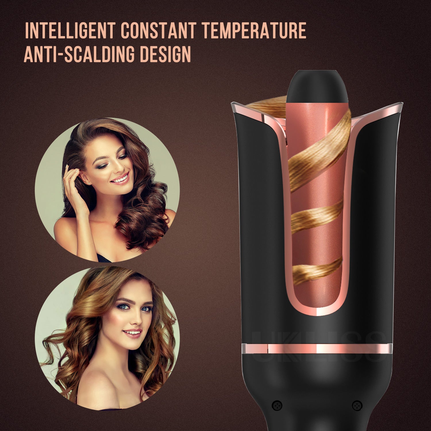 Automatic Rotating Hair Curler with Negative Ions
