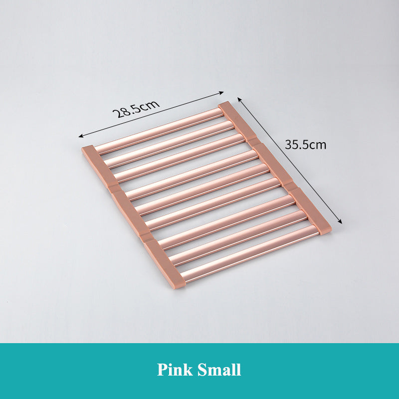 Foldable Aluminum Sink Drain Rack