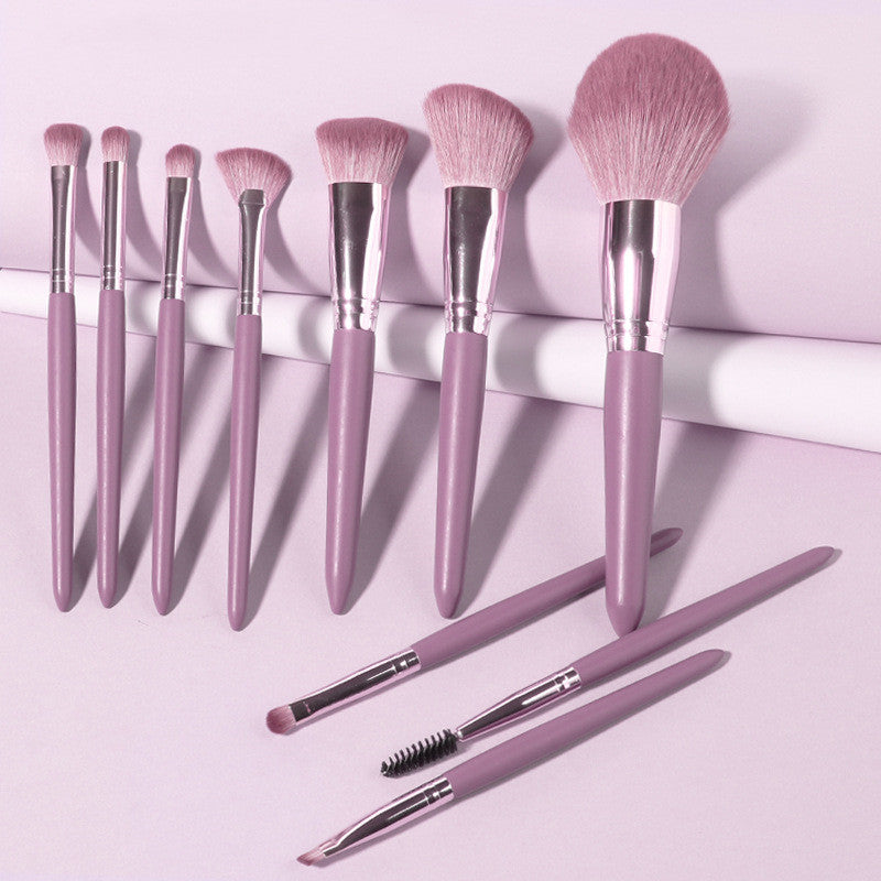 14-Piece Wooden Handle Makeup Brush Set