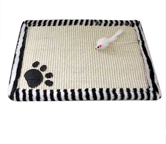 Sisal Cat Scratching Mat, 17.7 × 11.8 in