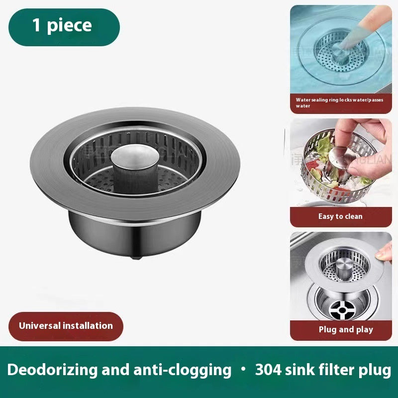 Stainless Steel Pop-Up Sink Strainer