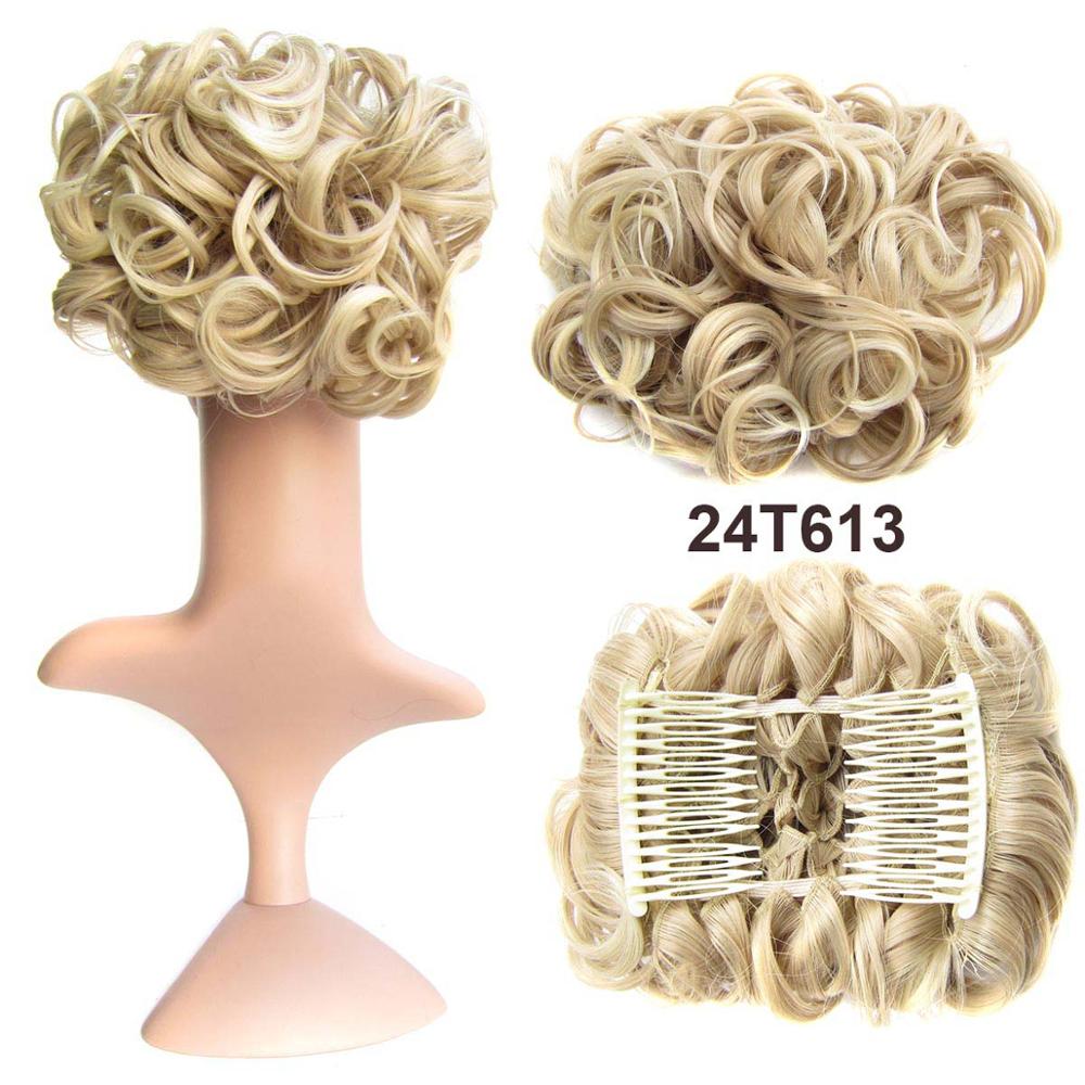 Messy Bun Hairpiece with Clips