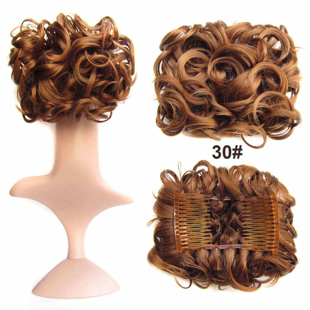 Messy Bun Hairpiece with Clips