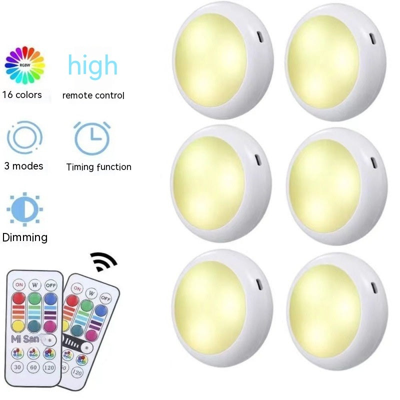 Rechargeable LED Cabinet Lights with Remote, 16 Colors