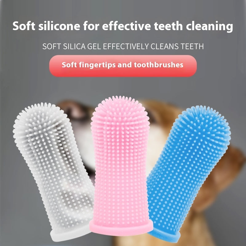 Silicone Finger Toothbrush for Dogs and Cats