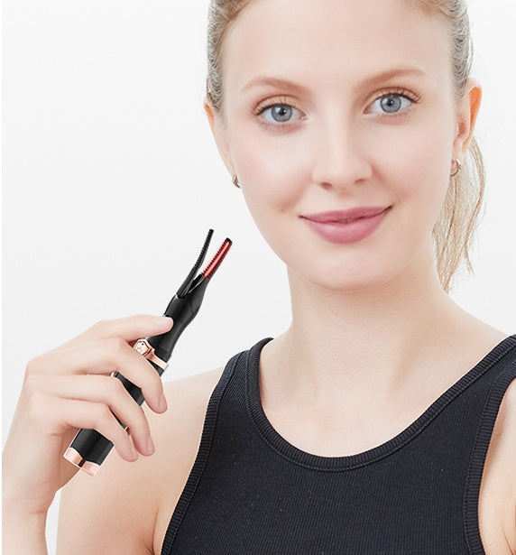 Rechargeable Heated Eyelash Curler, 360° Comb