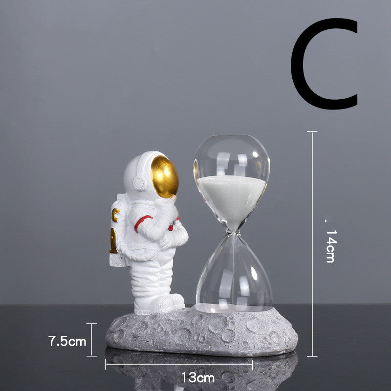 Astronaut Figurine Decor, Gold or Silver