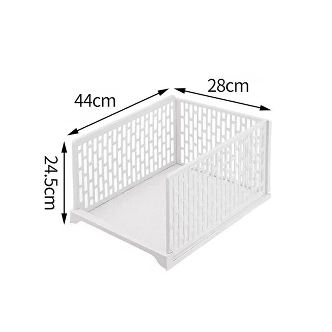 White Stackable Wardrobe Organizers