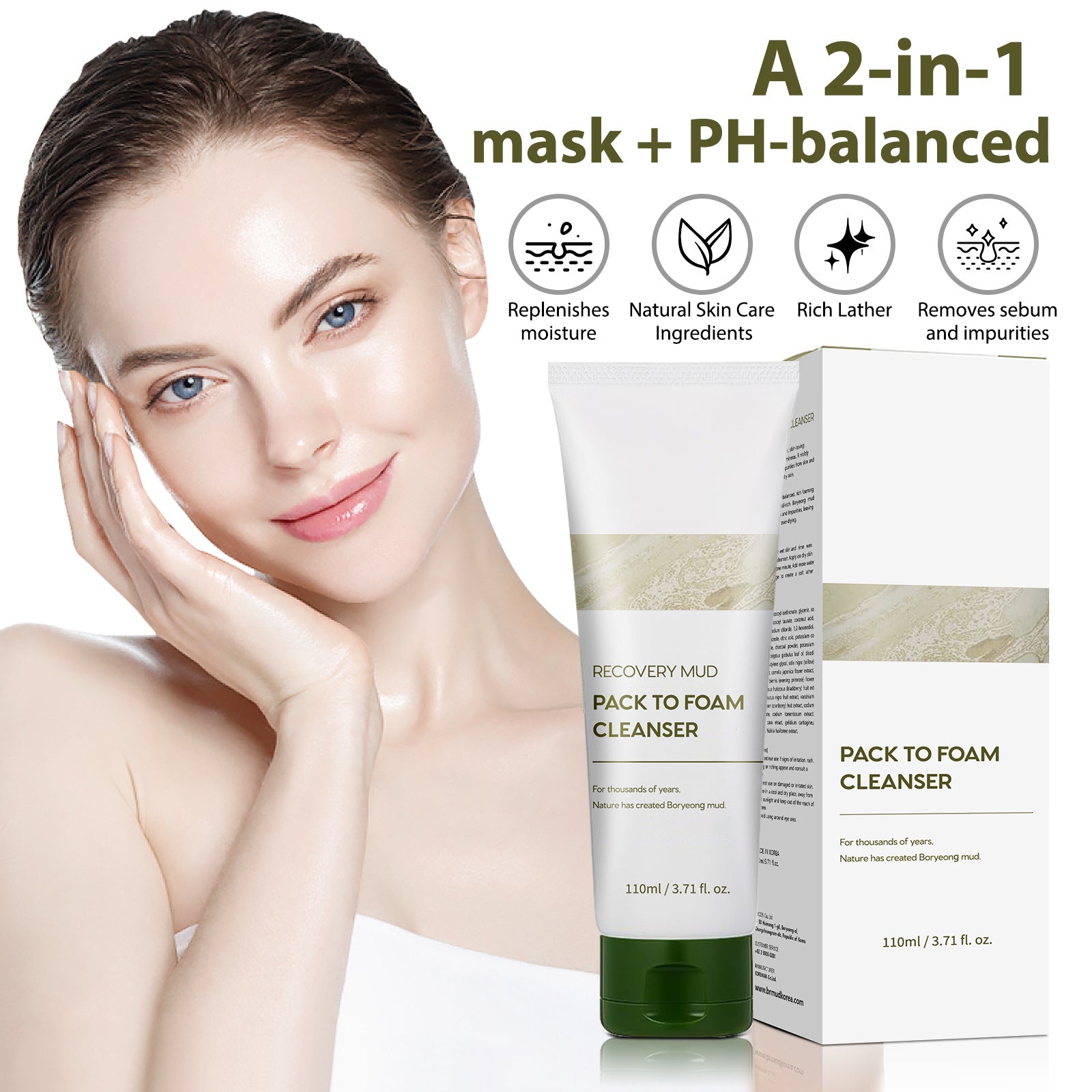 Deep Cleansing Facial Cleanser, 110 ml