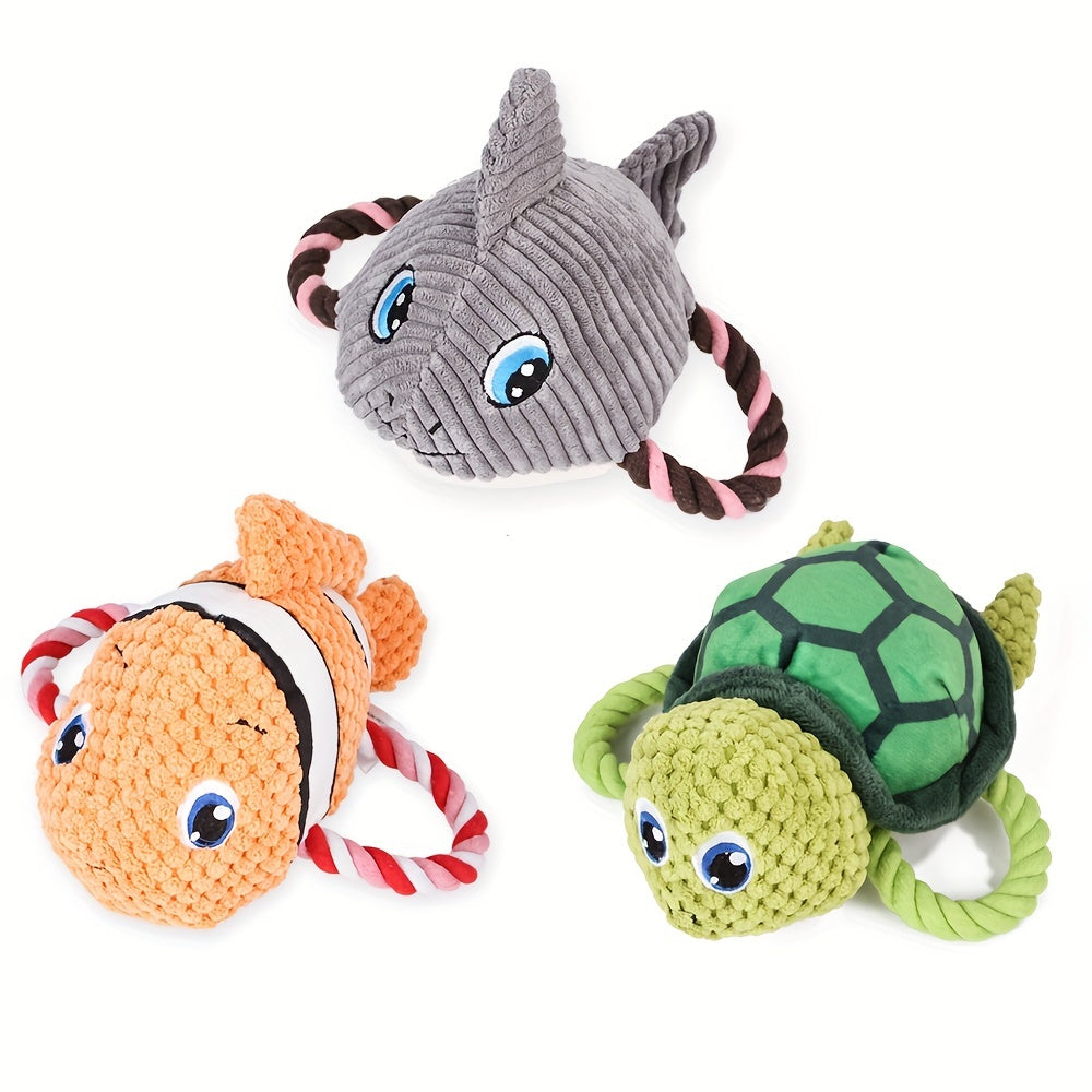 Turtle Rope Knot Dog Toy