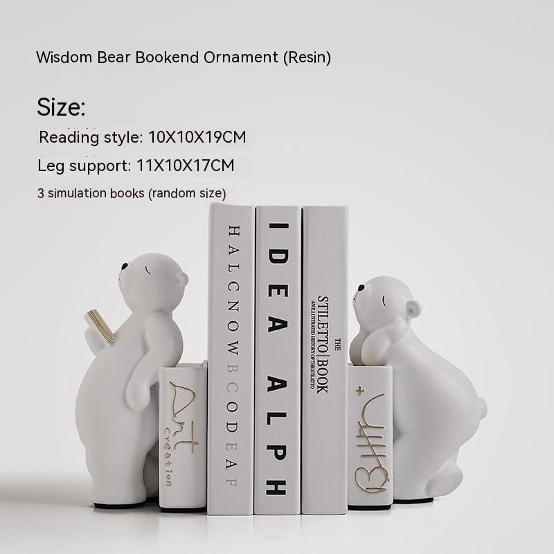 Reading Bear Bookends