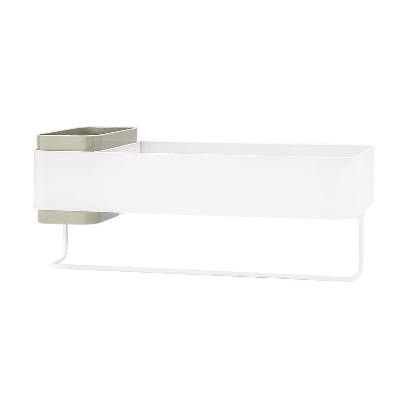 2-Tier Wall-Mounted Bathroom Storage Rack
