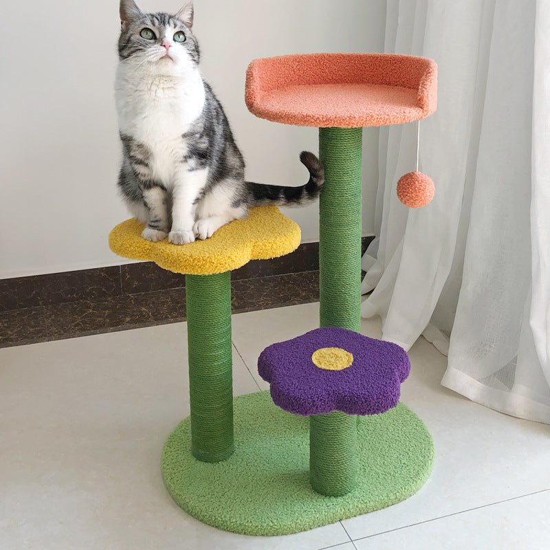 Round Sisal Cat Scratcher with Mat