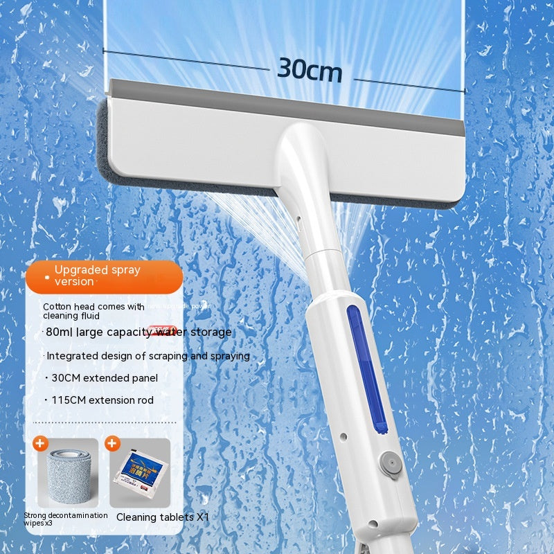 Spray Window Squeegee with Cloth Pads