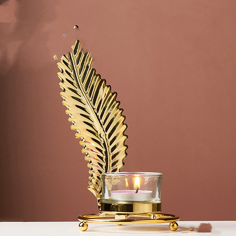 Gold Iron Candlestick Ornament