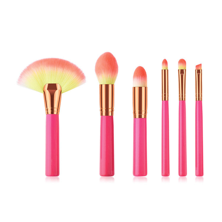 Pink Makeup Brush Set