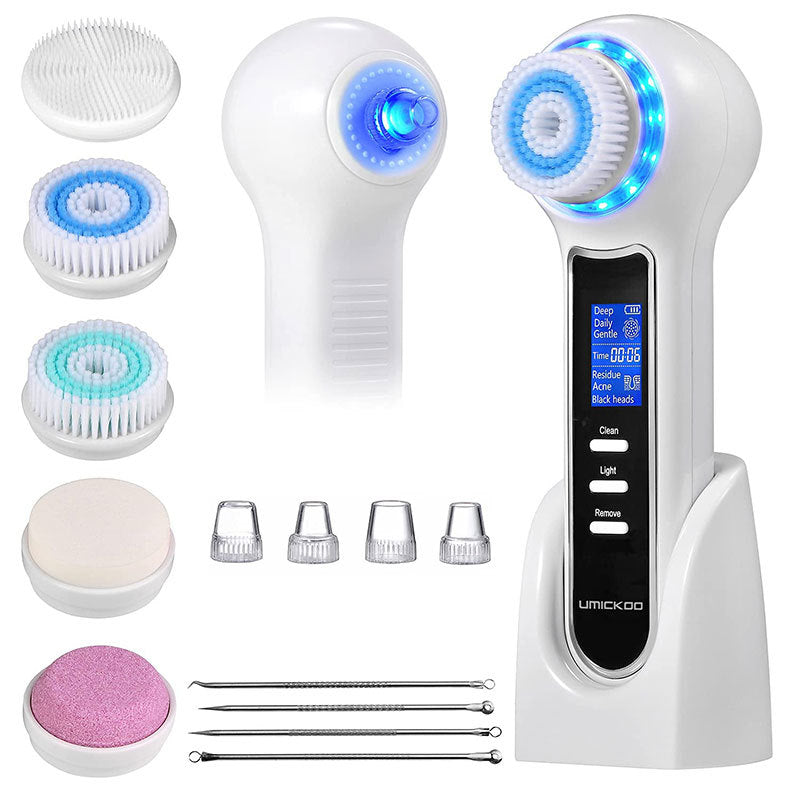 Electric Facial Brush and Blackhead Remover Kit