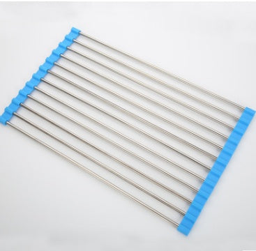 Roll-Up Stainless Steel Over-the-Sink Drying Rack