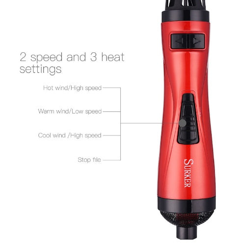 2-in-1 Hot Air Brush and Curling Wand