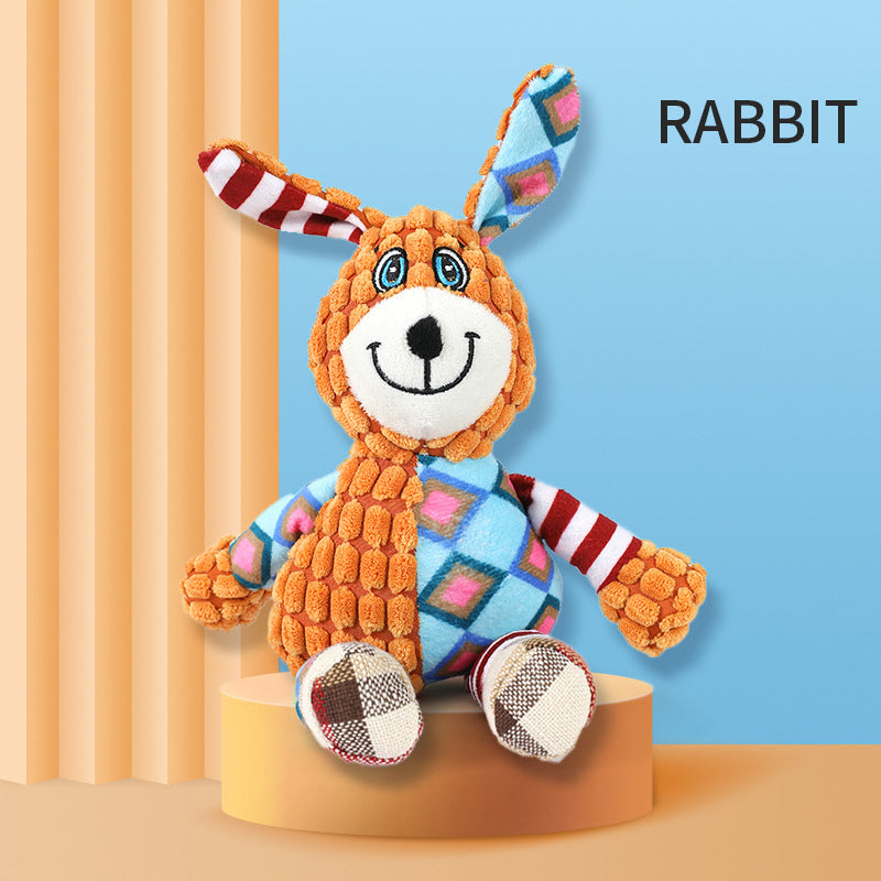 Squeaky Crinkle Plush Dog Toy