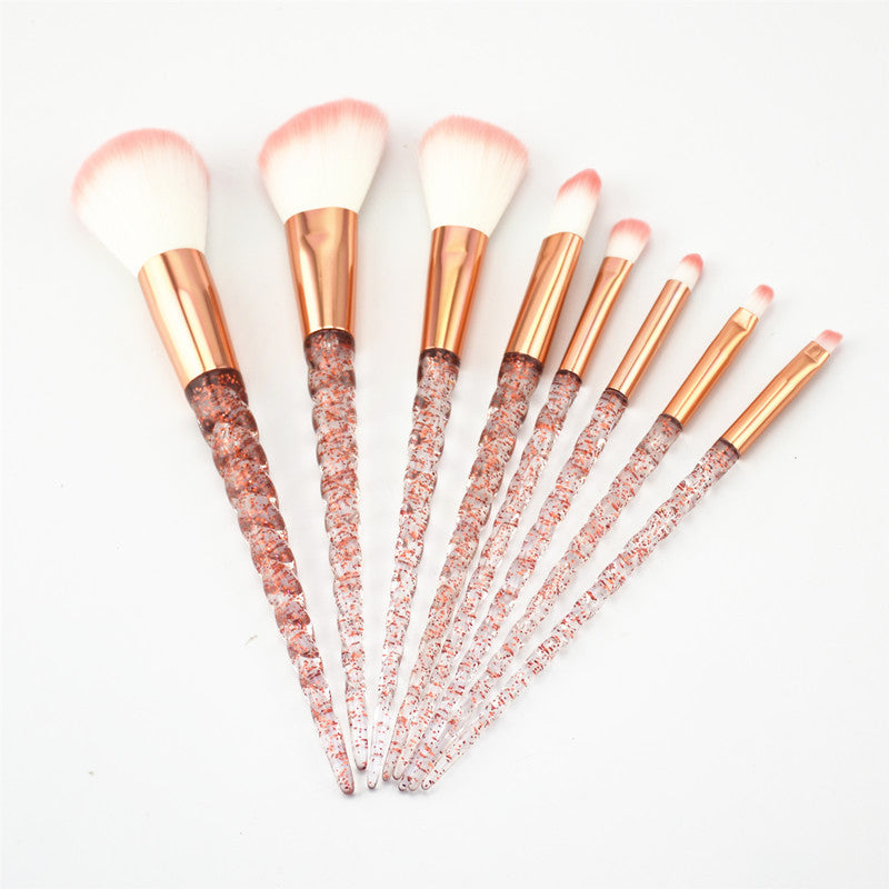 8-Piece Makeup Brush Set, Acrylic Handles