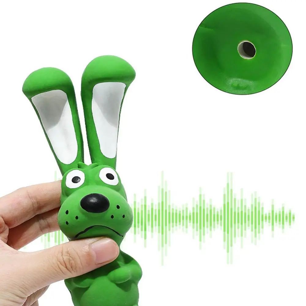 Squeaky Latex Hippo Dog Toy