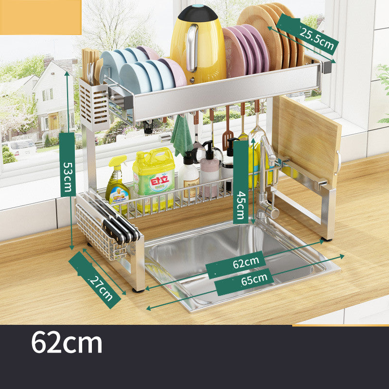 Stainless Steel Over-the-Sink Shelf