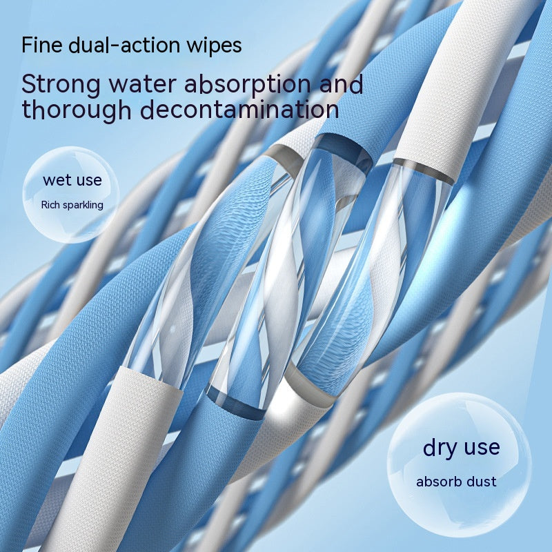 Spray Window Squeegee with Cloth Pads