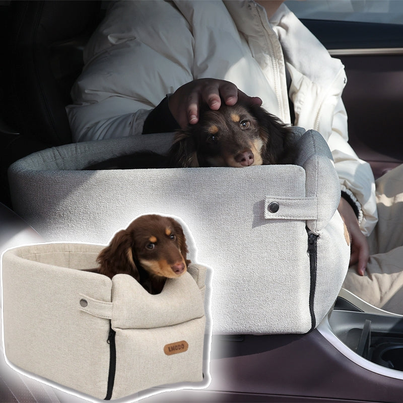 Pet Car Seat Bed for Small Dogs and Cats