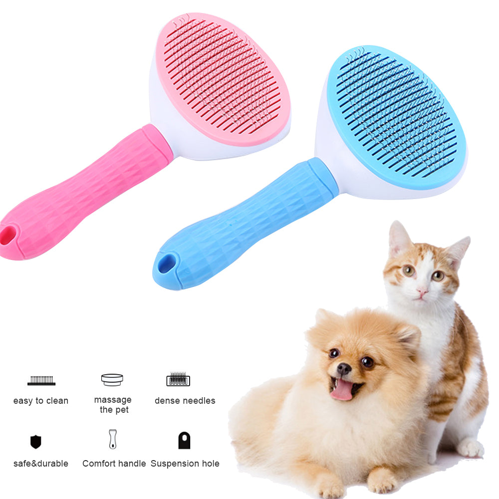 Self-Cleaning Pet Slicker Comb