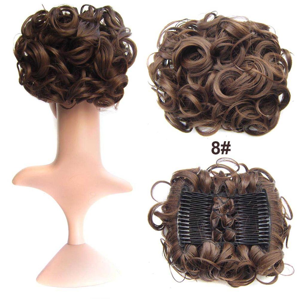 Messy Bun Hairpiece with Clips