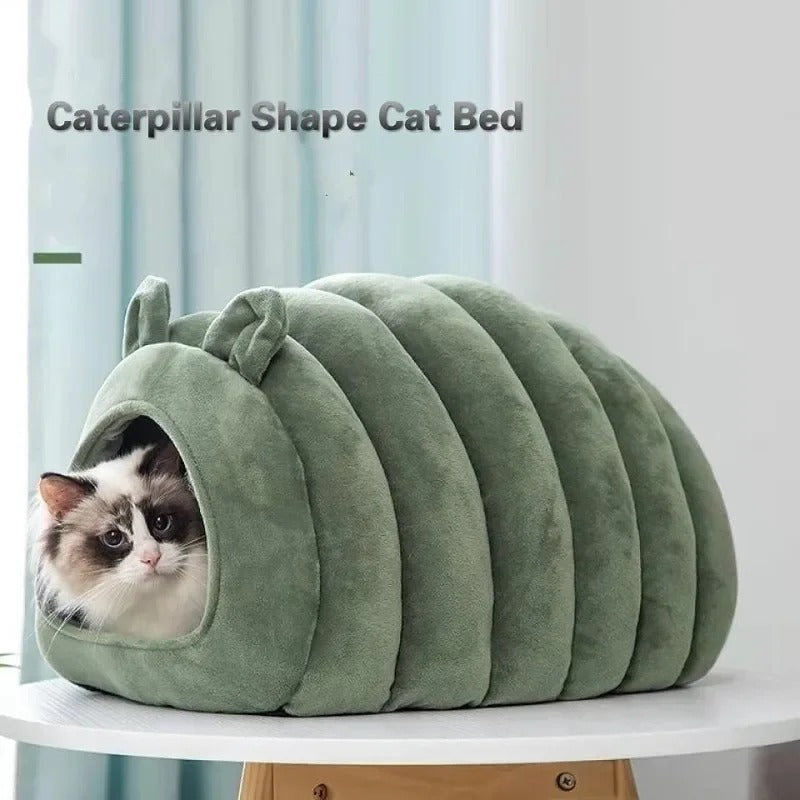 Cozy Covered Cat Bed