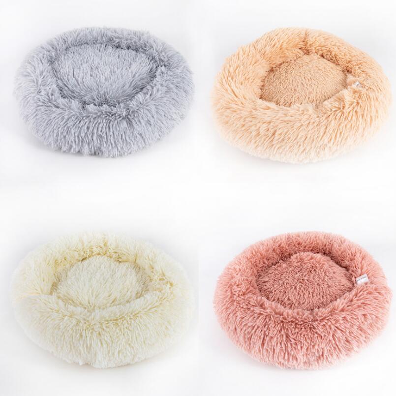 Round Fluffy Donut Pet Bed
