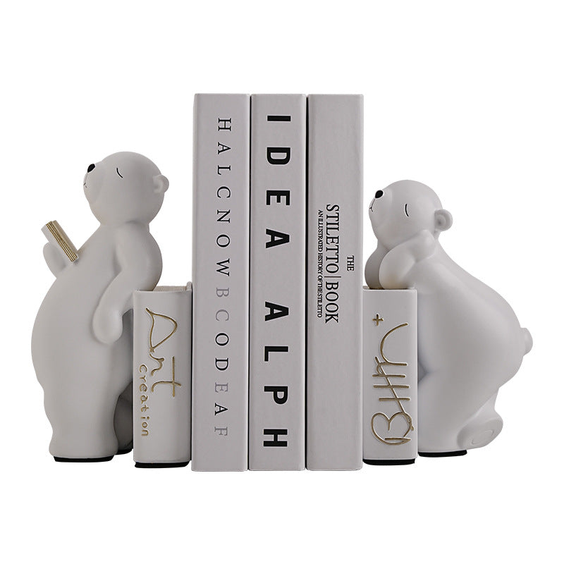 Reading Bear Bookends