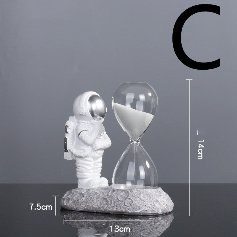 Astronaut Figurine Decor, Gold or Silver