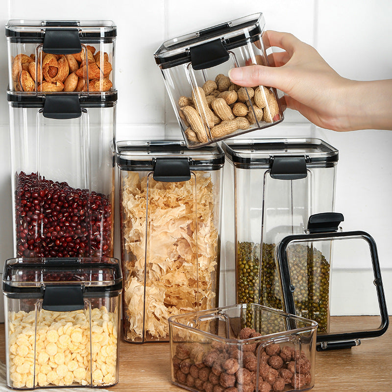 Airtight Square Food Storage Jars