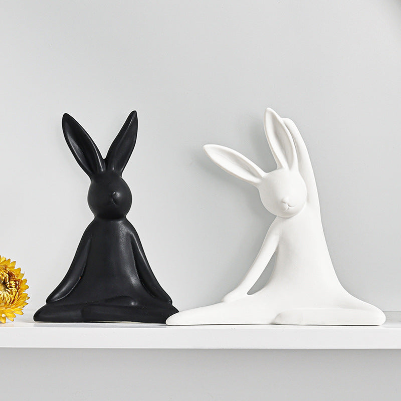 Ceramic Rabbit Figurine