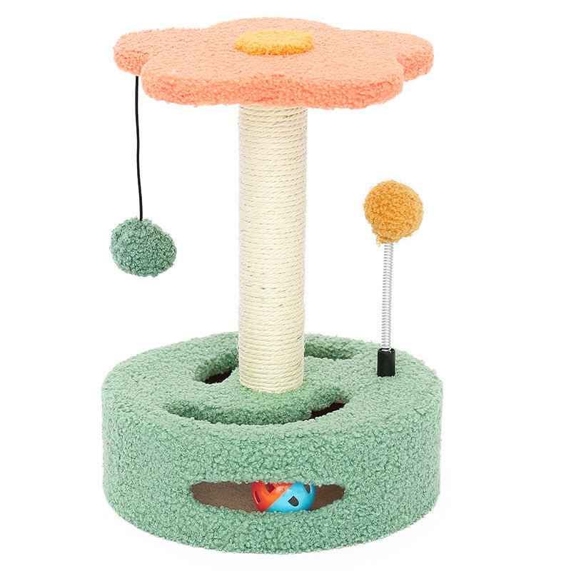 Small Cat Tree with Sisal Post and Bed