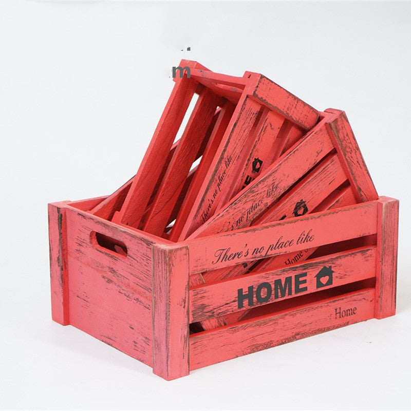Vintage Wooden Storage Boxes