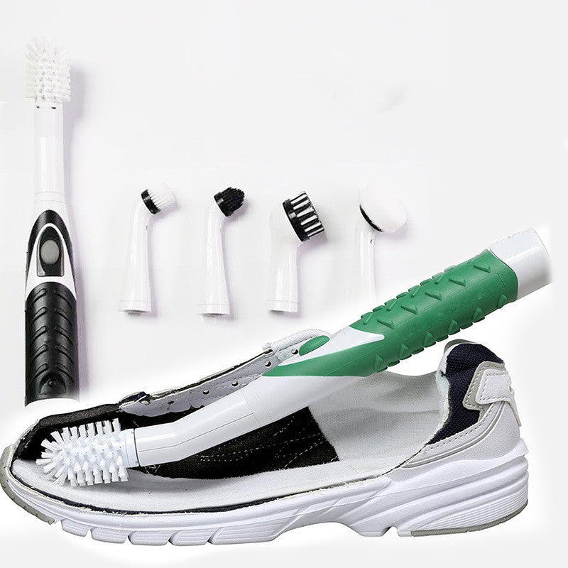 Cordless Electric Scrub Brush with 5 Heads