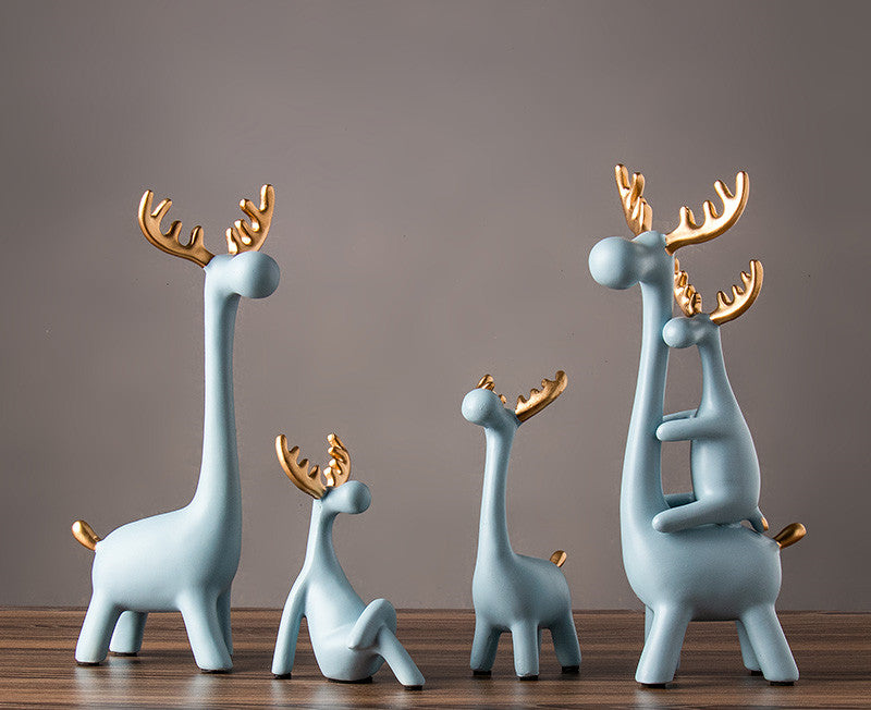 Resin Deer Family Figurine