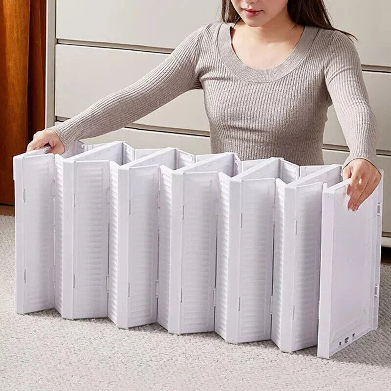 6-Tier Clear Foldable Shoe Storage Cabinet
