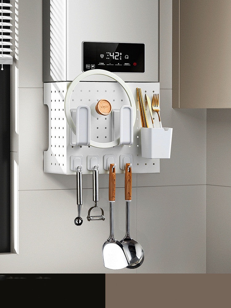 Wall-Mounted Stainless Steel Kitchen Shelf