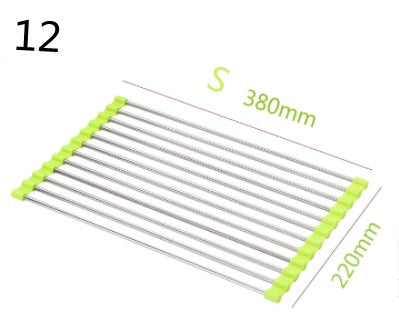 Roll-Up Stainless Steel Over-the-Sink Drying Rack