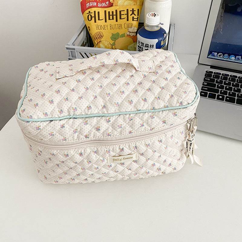 Printed Cotton Toiletry Bag