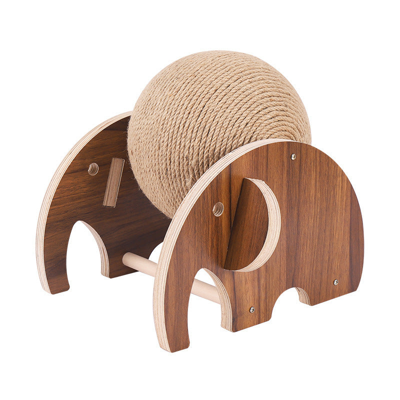 Solid Wood Cat Scratcher Toy
