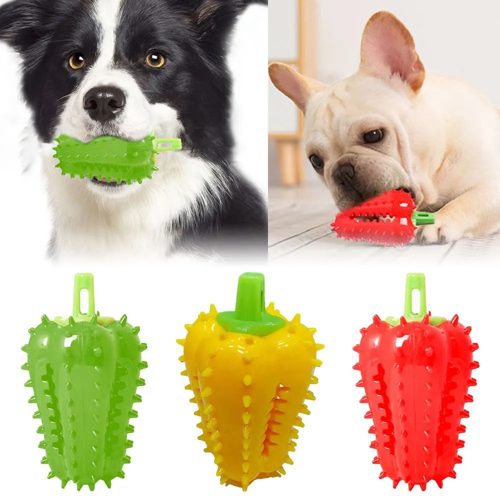Rubber Chili Treat Toy for Dogs