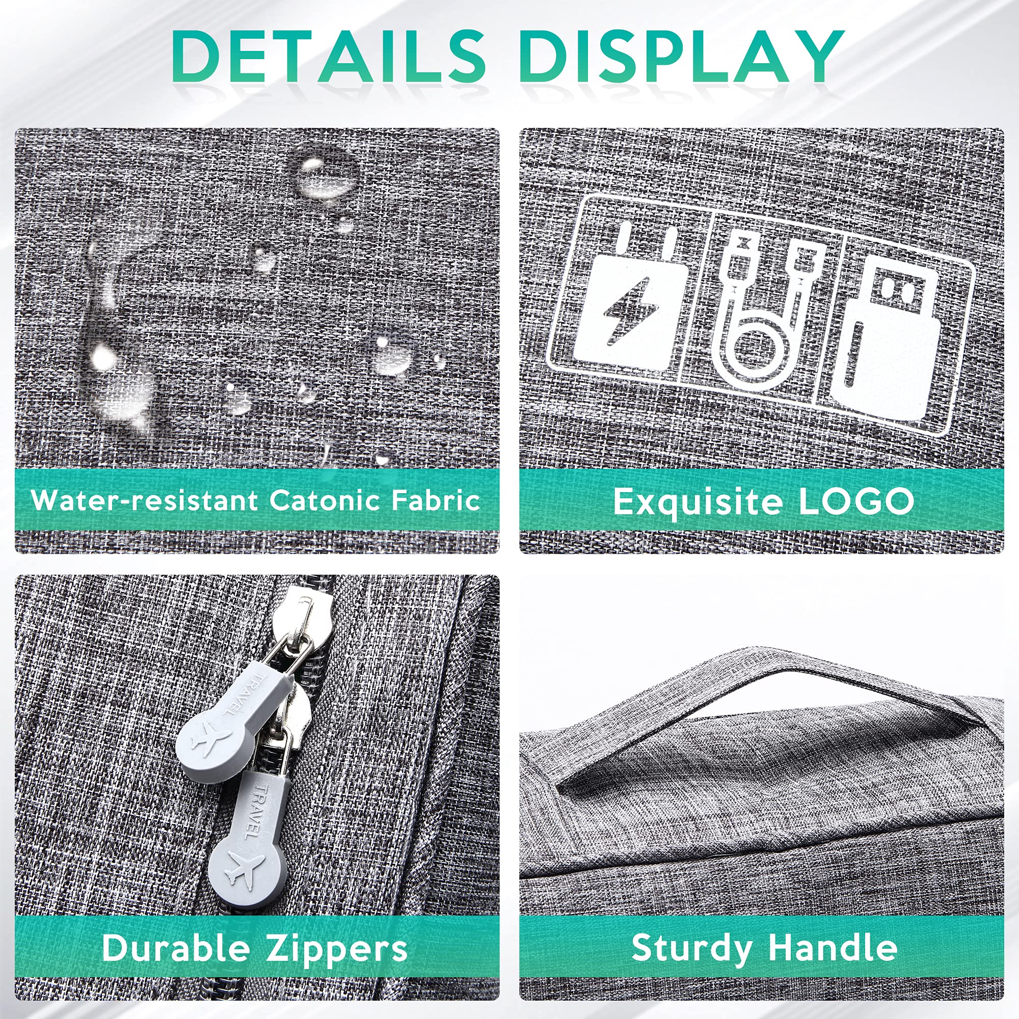 Electronics Travel Case with Adjustable Dividers