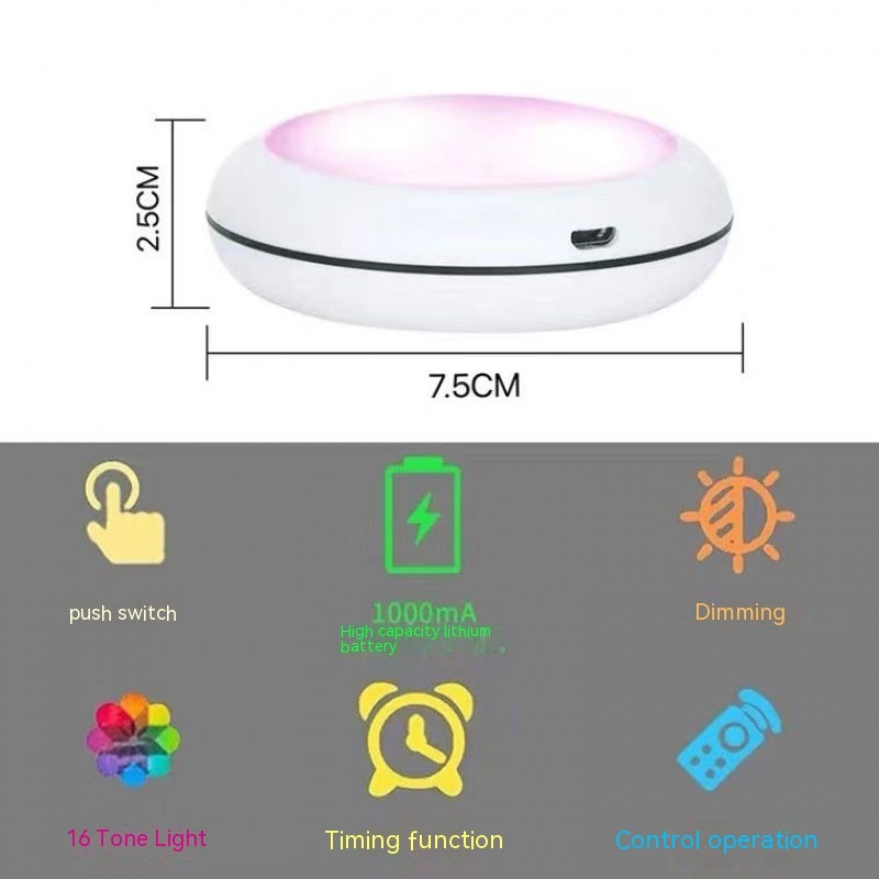 Rechargeable LED Cabinet Lights with Remote, 16 Colors