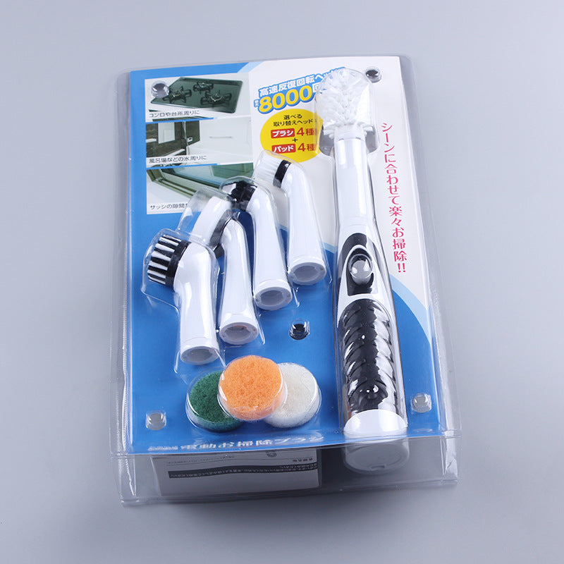 Cordless Electric Scrub Brush with 5 Heads